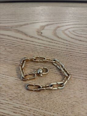 Jenny Bird Bamboo Link Bracelet - gold tone